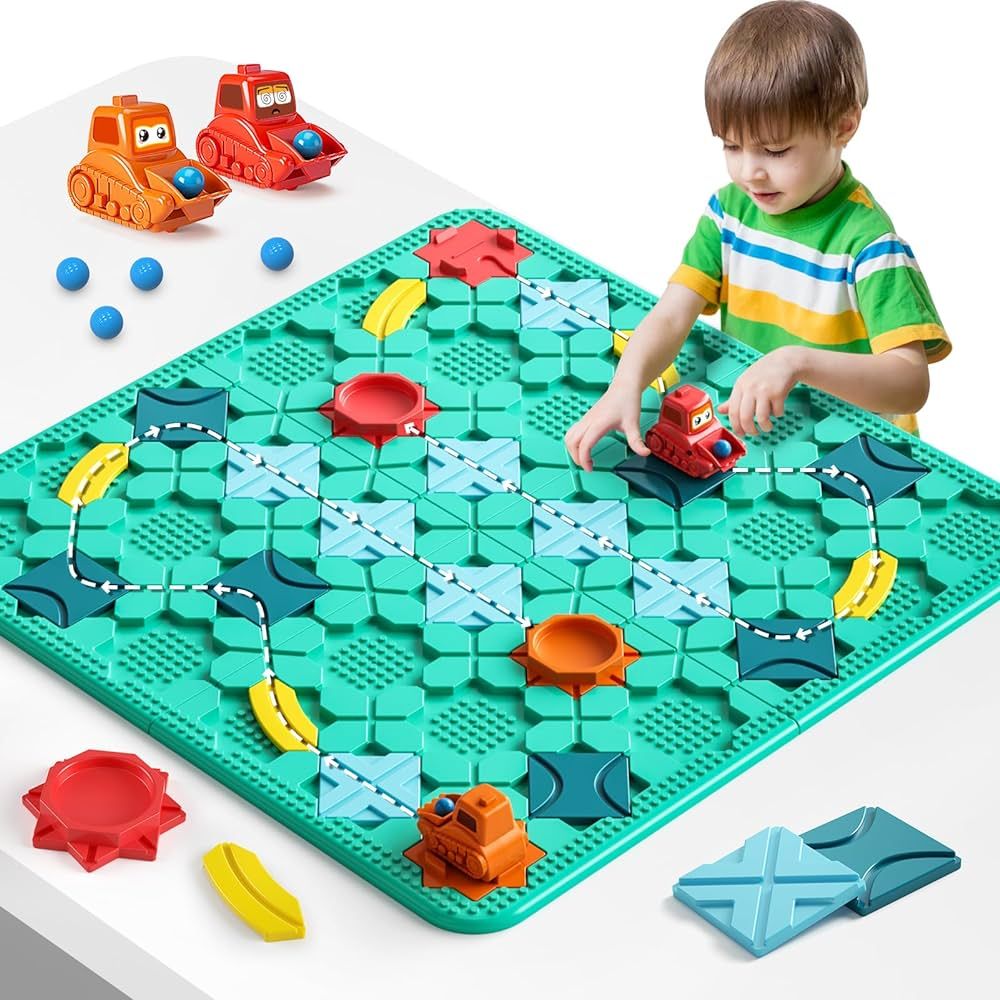 Logical Road Builder Games, STEM Family Board Game, Large Educational Smart Brain Teasers Puzzles... | Amazon (US)