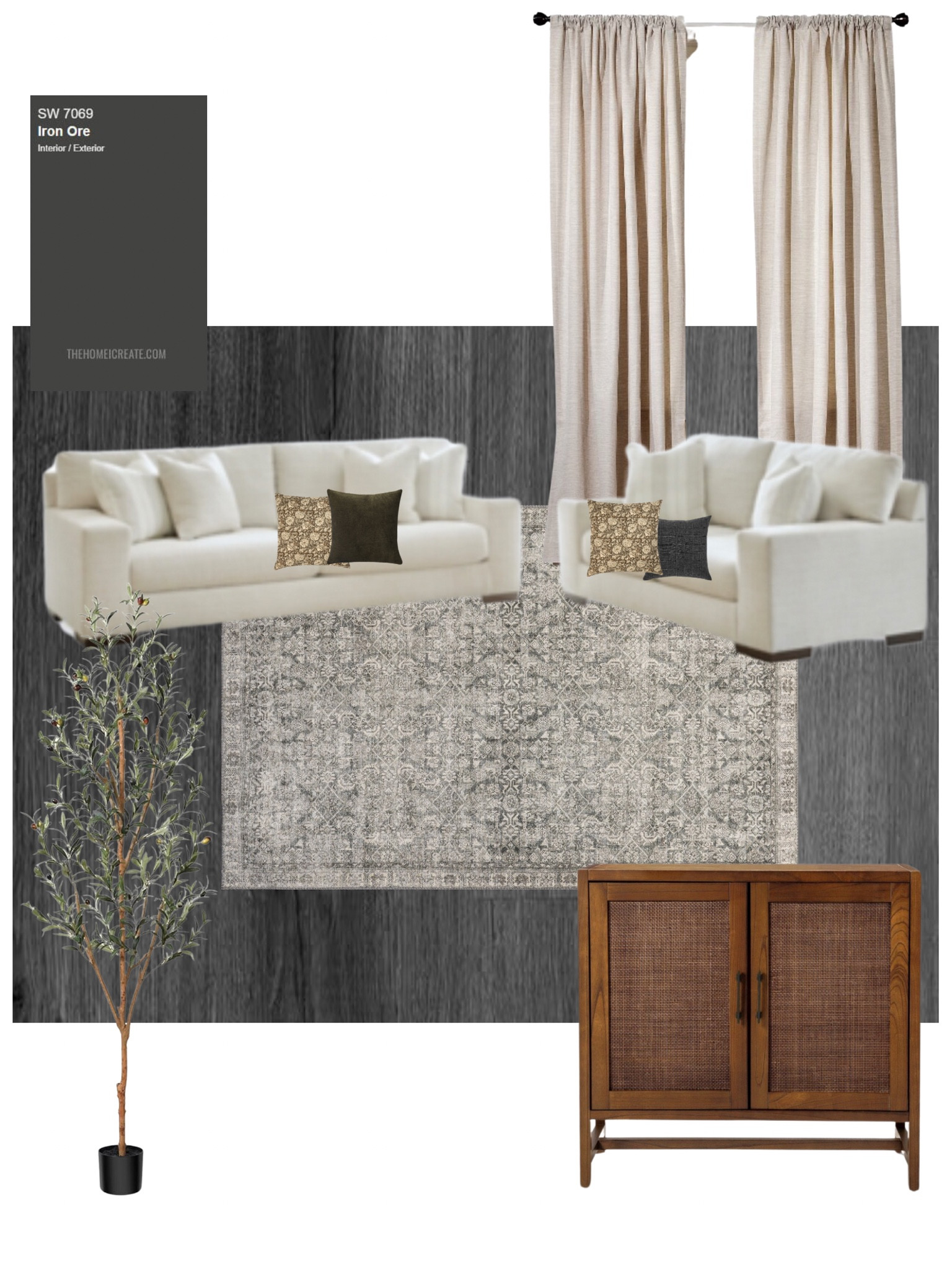 SHOP my living room mood board! I think it turned out even better than this 😍 The rug is on sale! 

#LTKHome #LTKBump #LTKSaleAlert