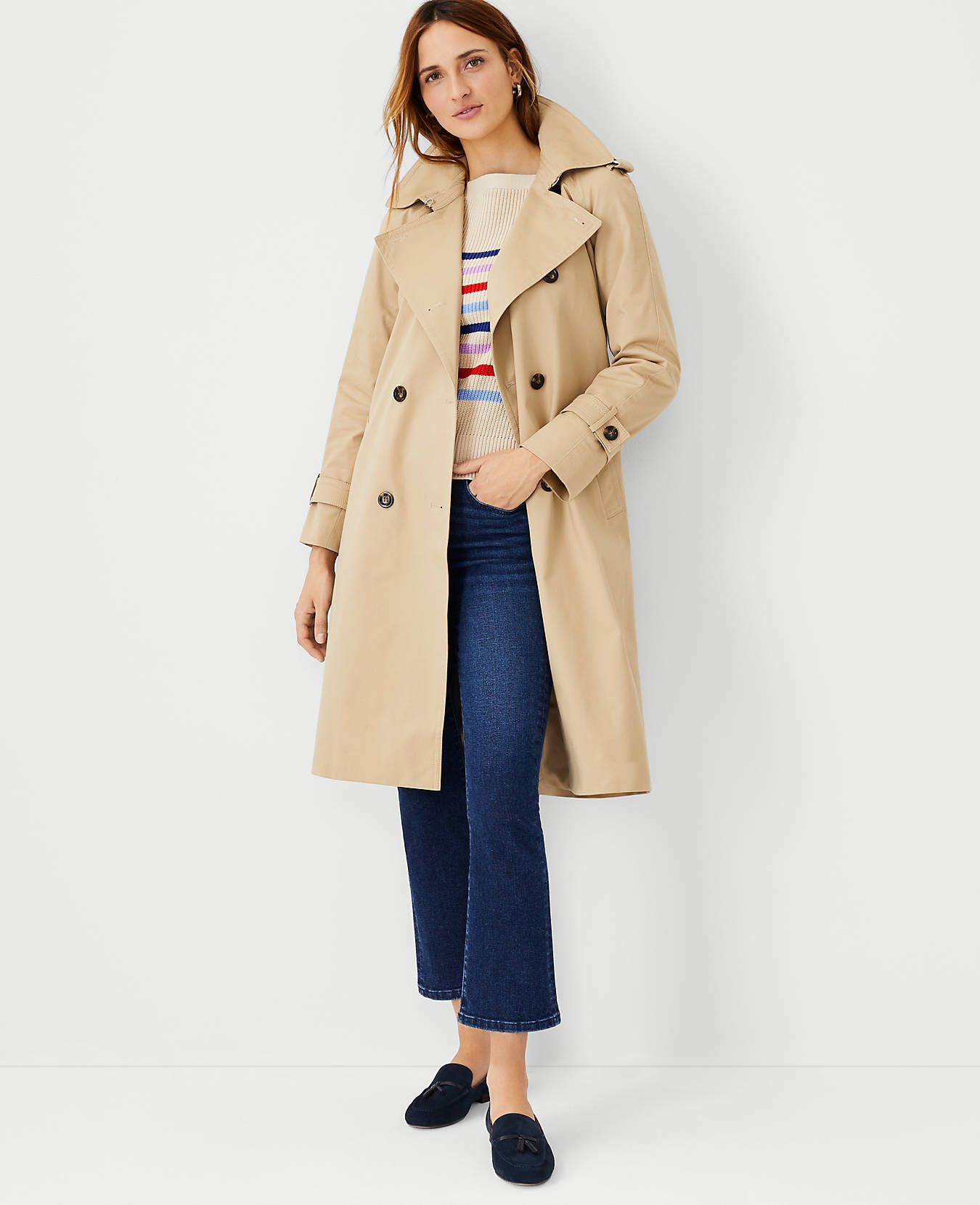 Twill Trench Coat | Ann Taylor (US)