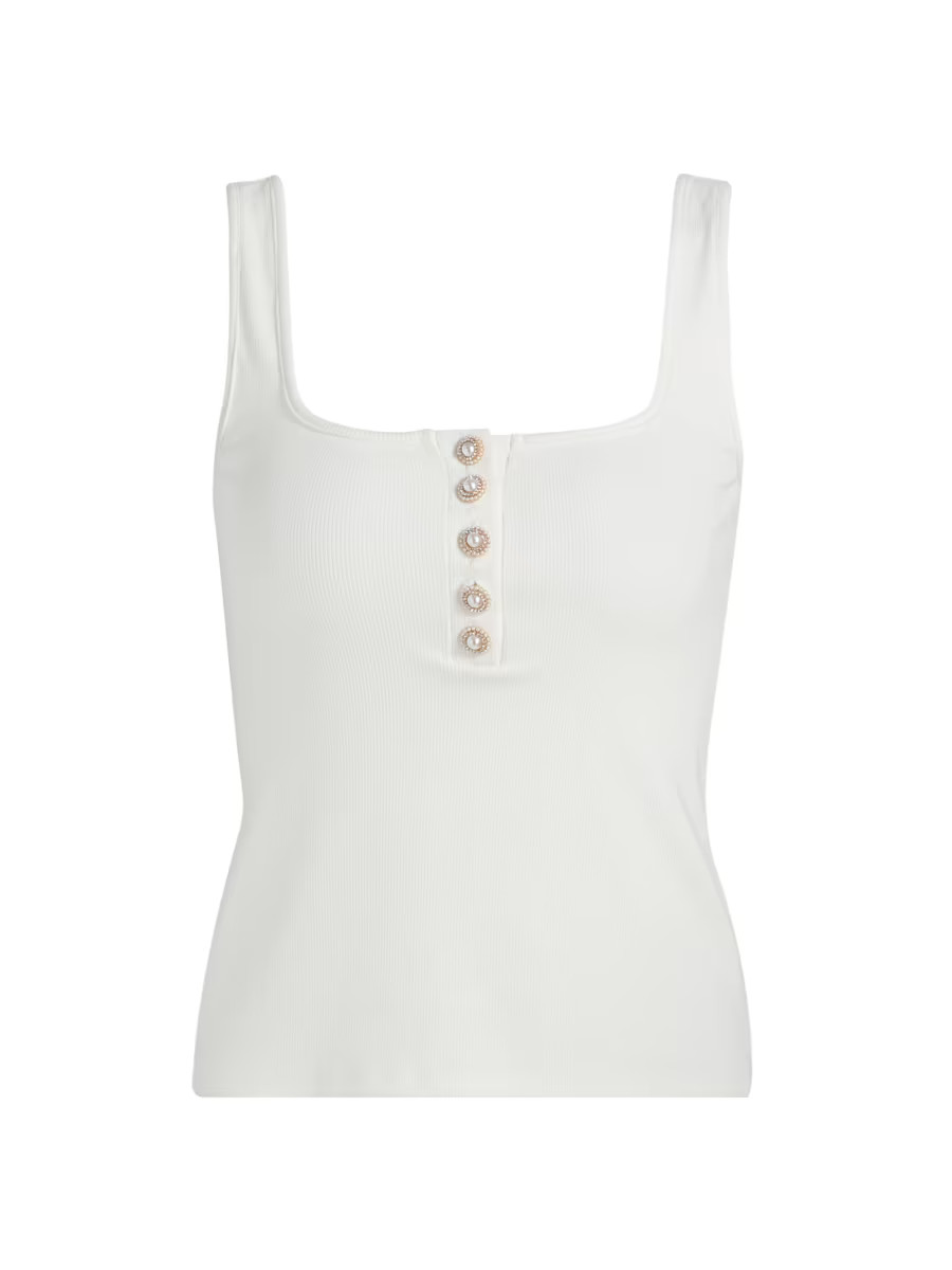 Andiamo Ribbed Jersey Tank | Saks Fifth Avenue