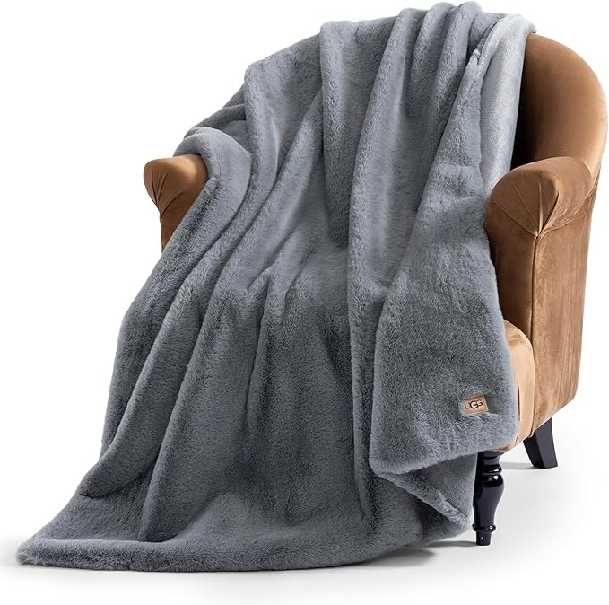 UGG Euphoria Plush Faux Fur Throw Blanket, Oversized Soft Throw for Couch or Bed, Luxury Home Dec... | Amazon (US)