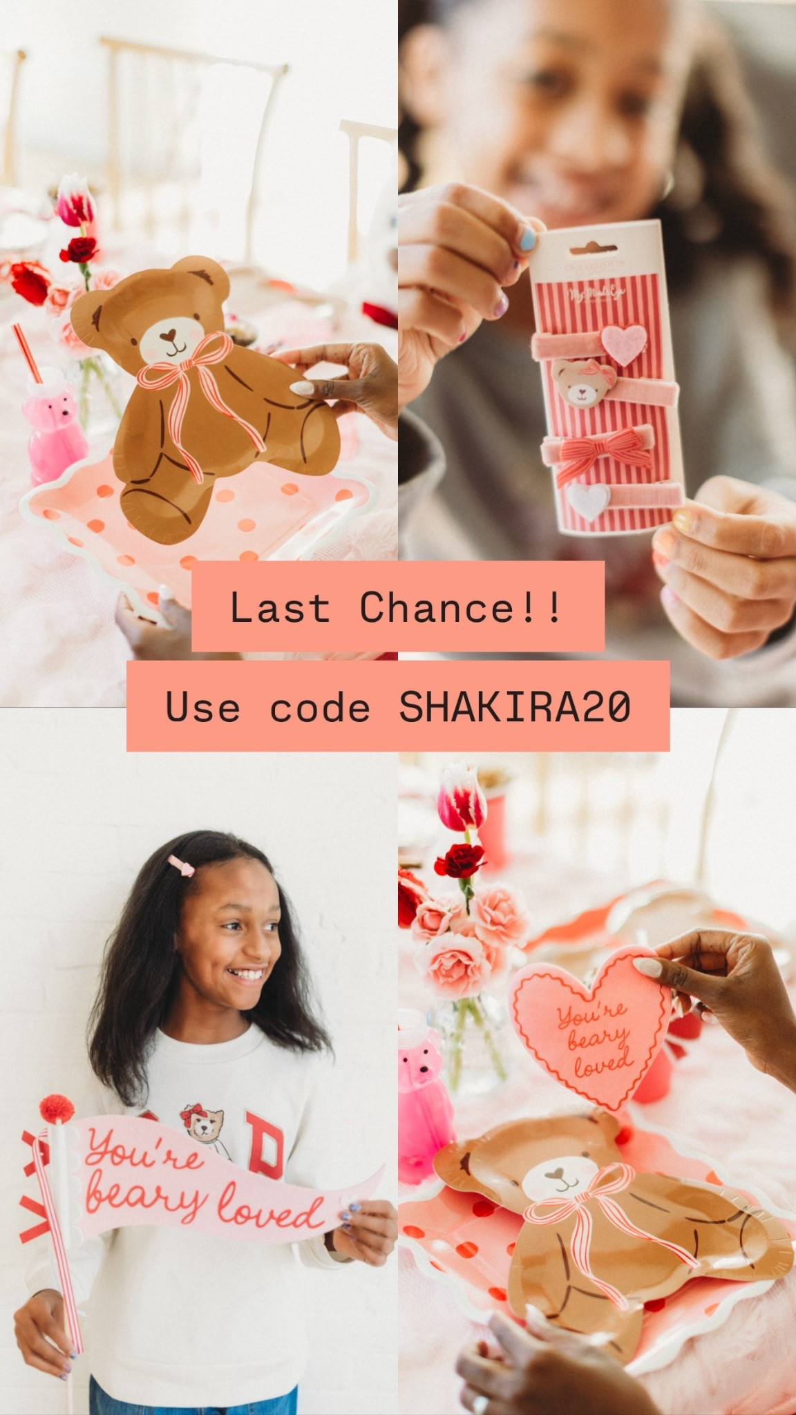 Use code SHAKIRA20 at checkout 

#LTKSeasonal #LTKKids #LTKValentine