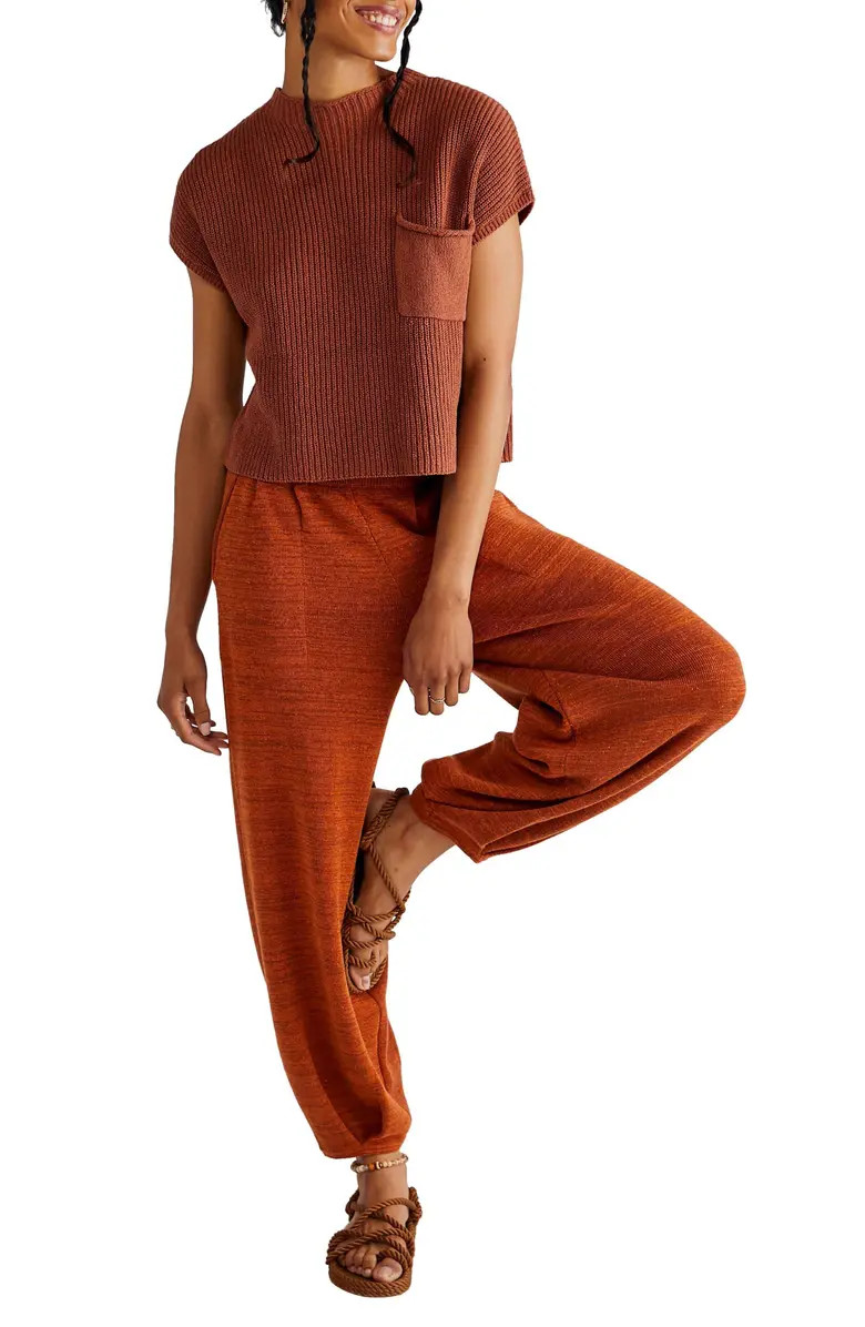 Free-est Freya Short Sleeve Sweater & Pants Set | Nordstrom