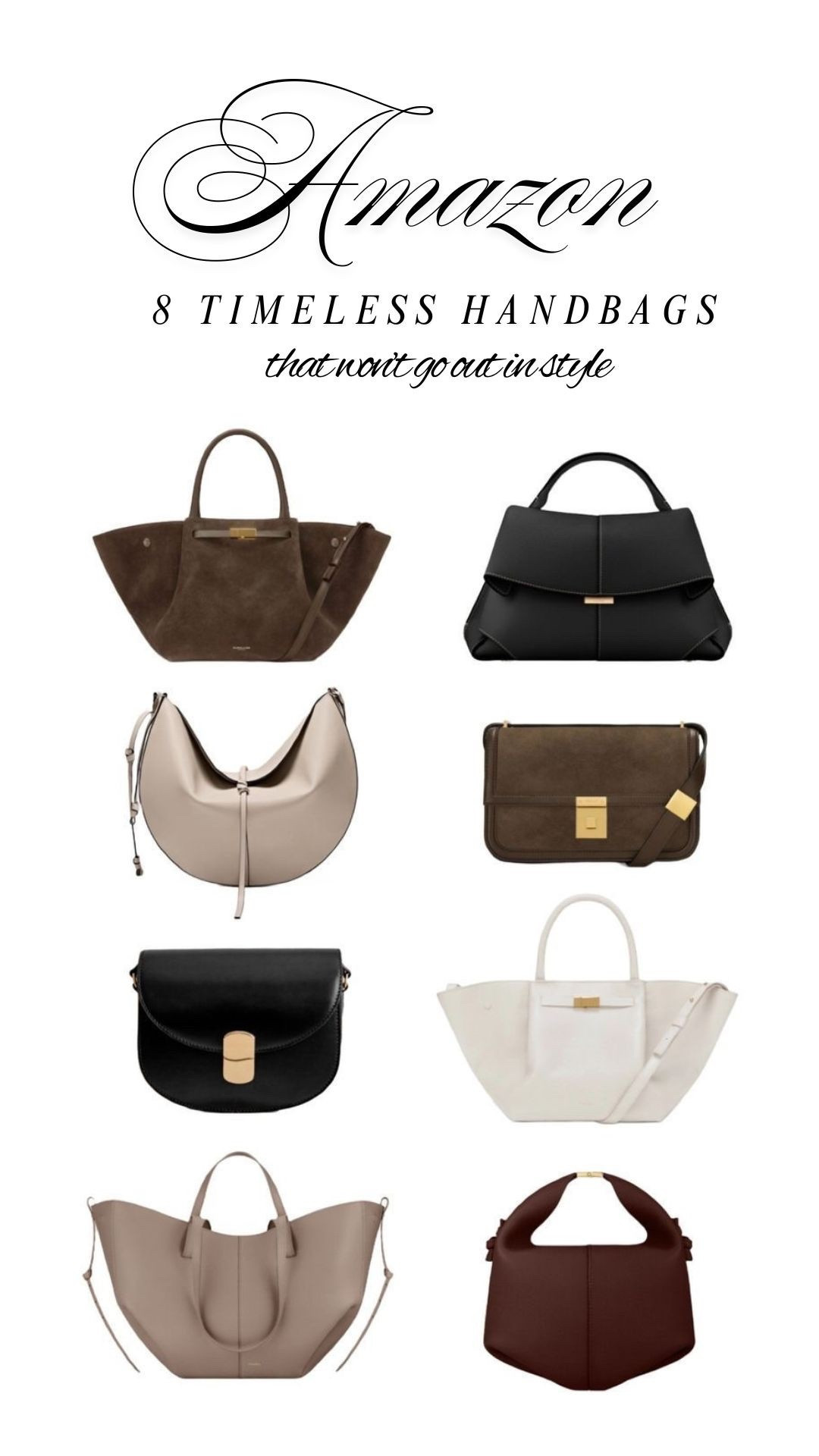 8 Timeless handbags that won’t go out in style.

#LTKSaleAlert #LTKSeasonal #LTKFindsUnder100
