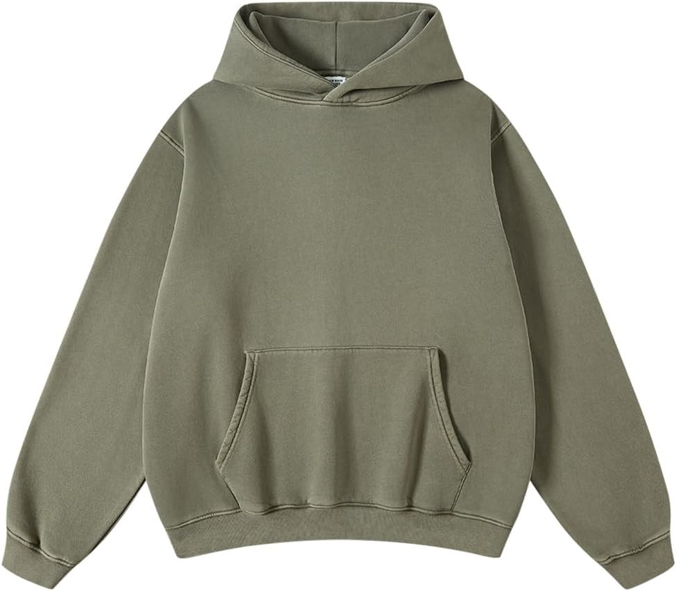 Hatant Hoodies for Men Acid Wash Athletic Hoodie Midweight Fleece Sweatshirts for Men Oversized S... | Amazon (US)