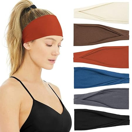 Huachi Women's Fashion Headbands Non Slip Headband Sweat Wicking Hair Bands | Amazon (US)