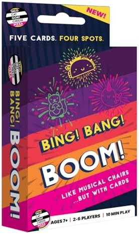 Bing Bang Boom Hilariously Fun Card Game for Family Game Night by Taco Cat Goat Cheese Pizza | Ea... | Amazon (US)