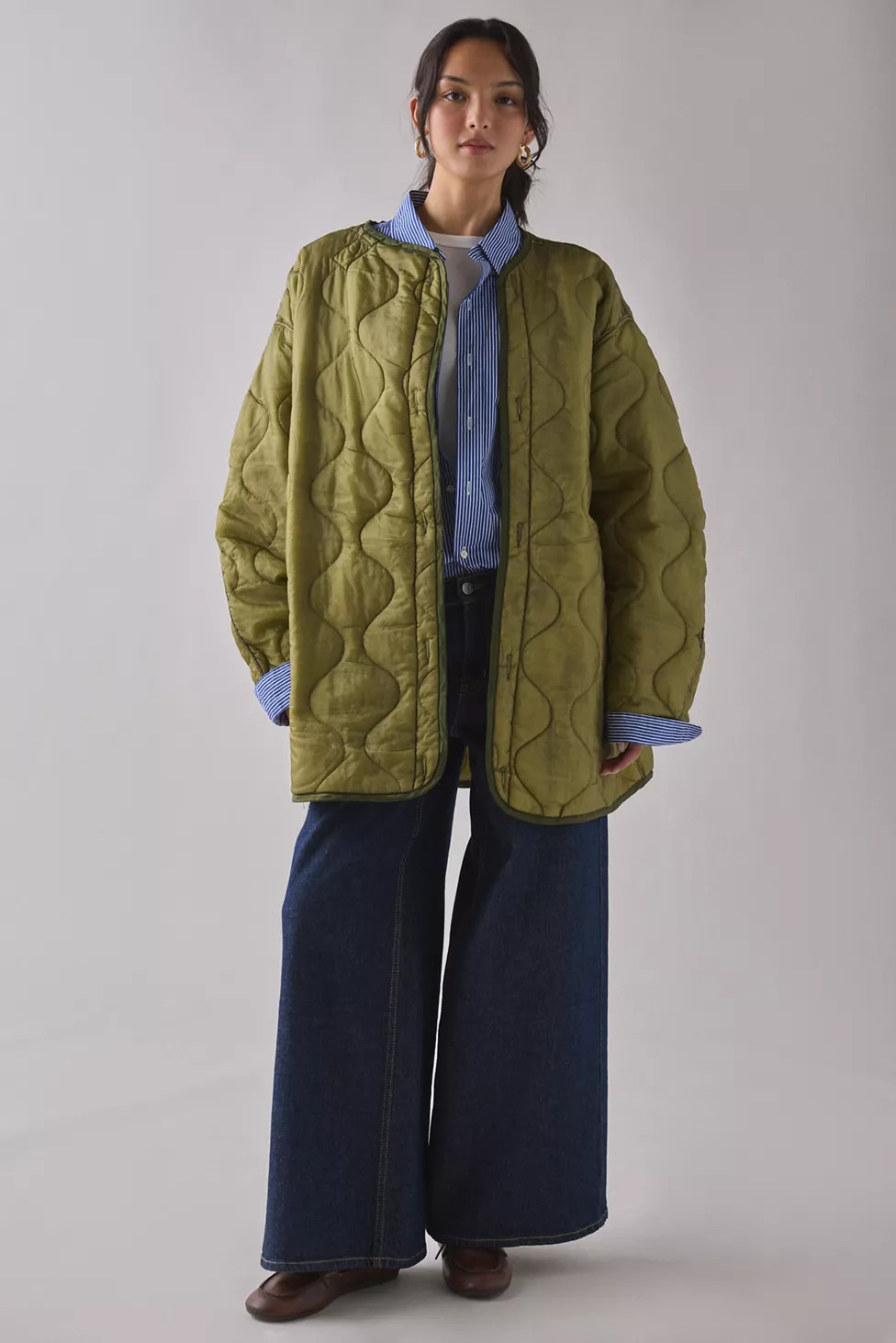 Vintage By UO Quilted Surplus Jacket | Urban Outfitters (US and RoW)