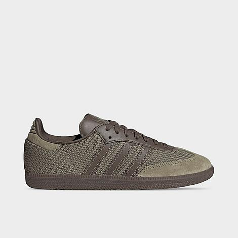 adidas Men's Originals Samba OG Casual Shoes in Orbit Green/Cargo Brown/Gum Size: 5.5 | Finish Line (US)