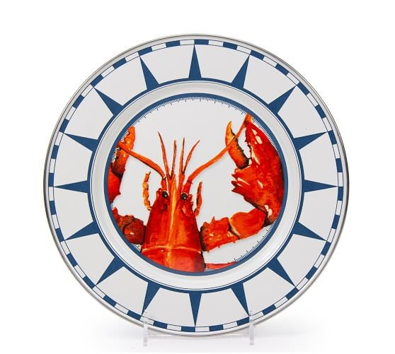 Lobster Enamel Dinner Plate, Set of 4 | Pottery Barn (US)