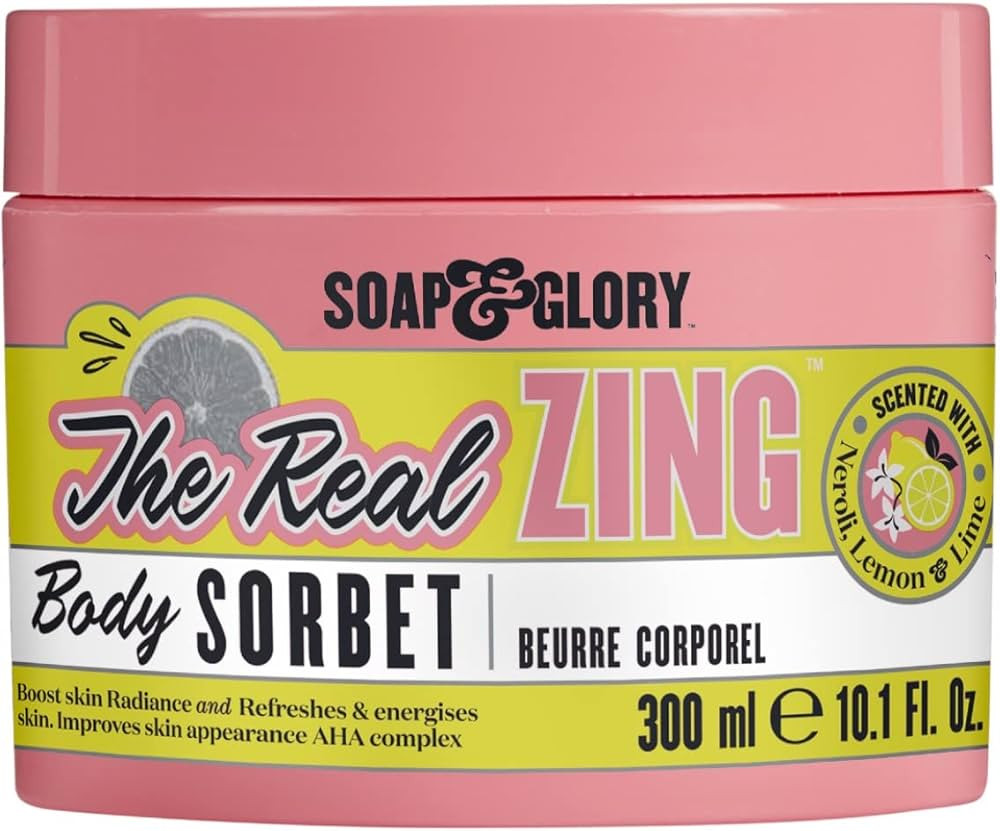Amazon.com : Soap & Glory The Real Zing Body Sorbet - Citrus Body Moisturizer & Hydrating, Sorbet... | Amazon (US)