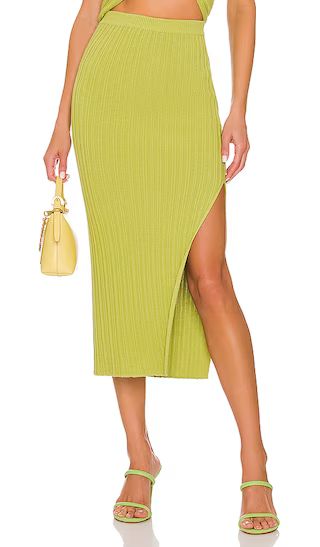 Lyon Skirt in Green | Revolve Clothing (Global)