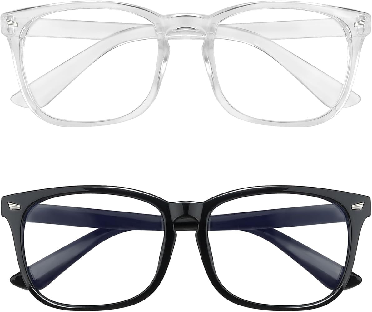 Yekepal Blue Light Blocking Glasses, 2 Pack Blue Light Glasses Men, Blue Light Glasses Women Eyeg... | Amazon (US)