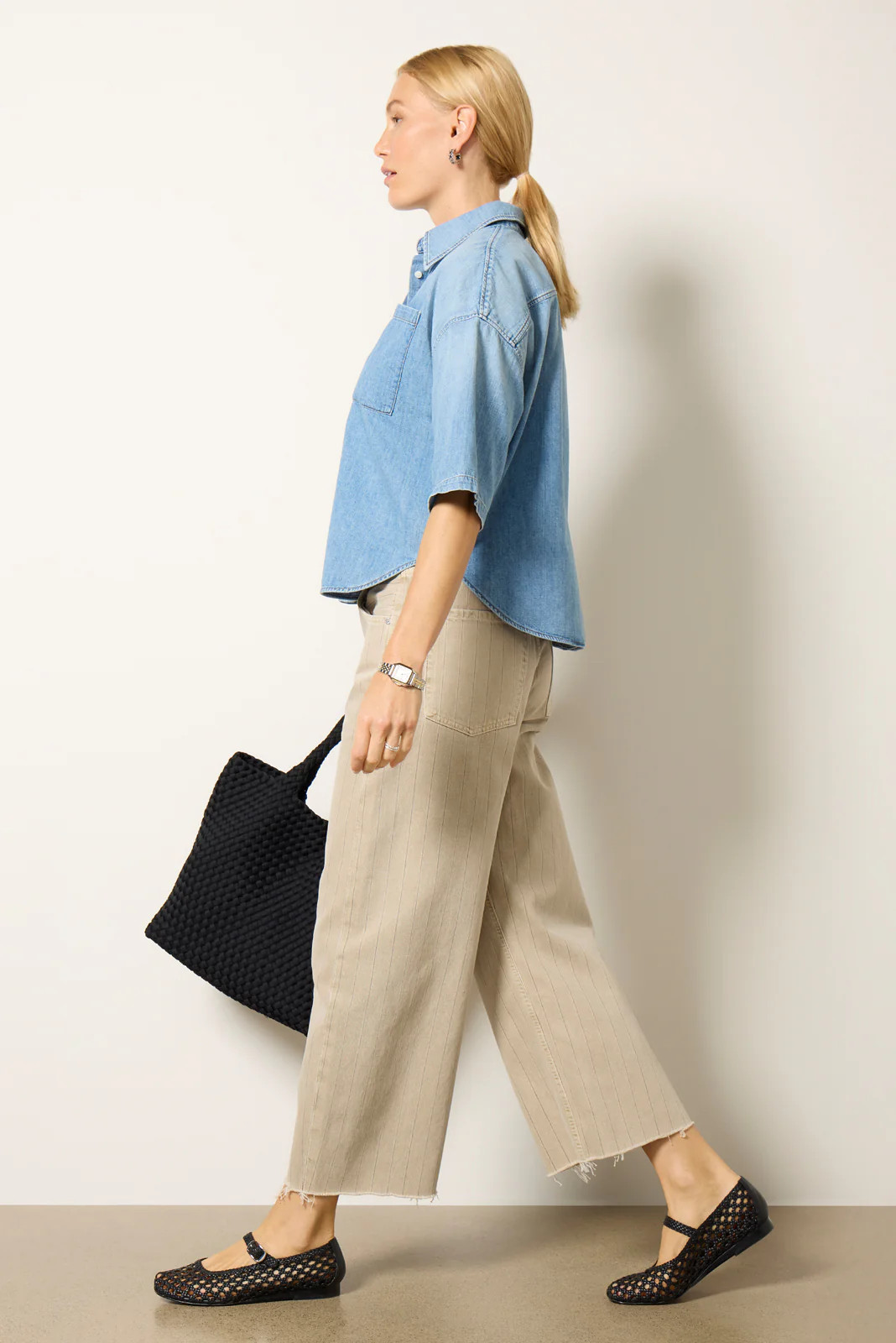 Ayla Raw Hem Crop | Evereve