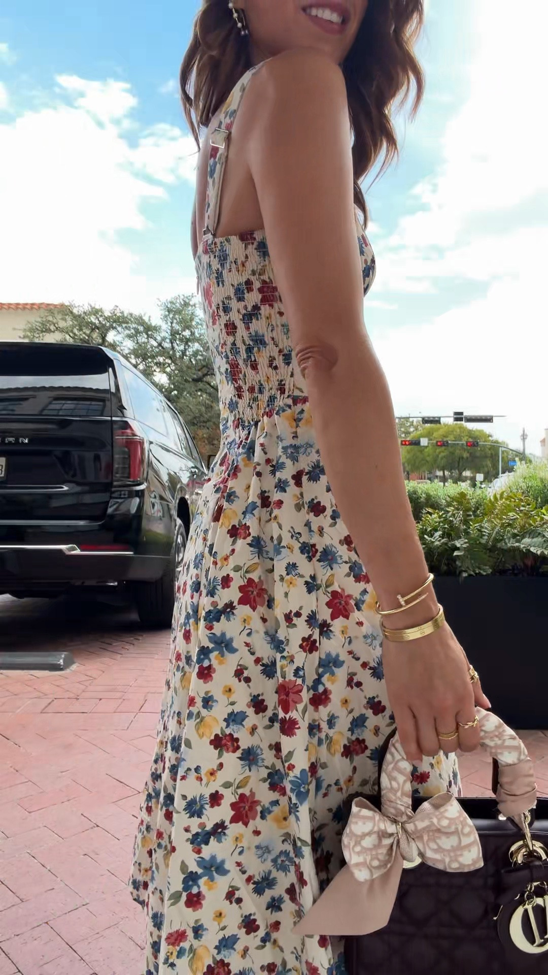 Today’s #ootd here! Floral midi dress from bra-free collection. Wearing XXS petite. Fall outfit. Fall dress. Fall style. Elevated casual outfit. Baby shower outfit. Wedding shower outfit. Woven ballet flats are TTS.

#LTKPetite #LTKCon #LTKSeasonal