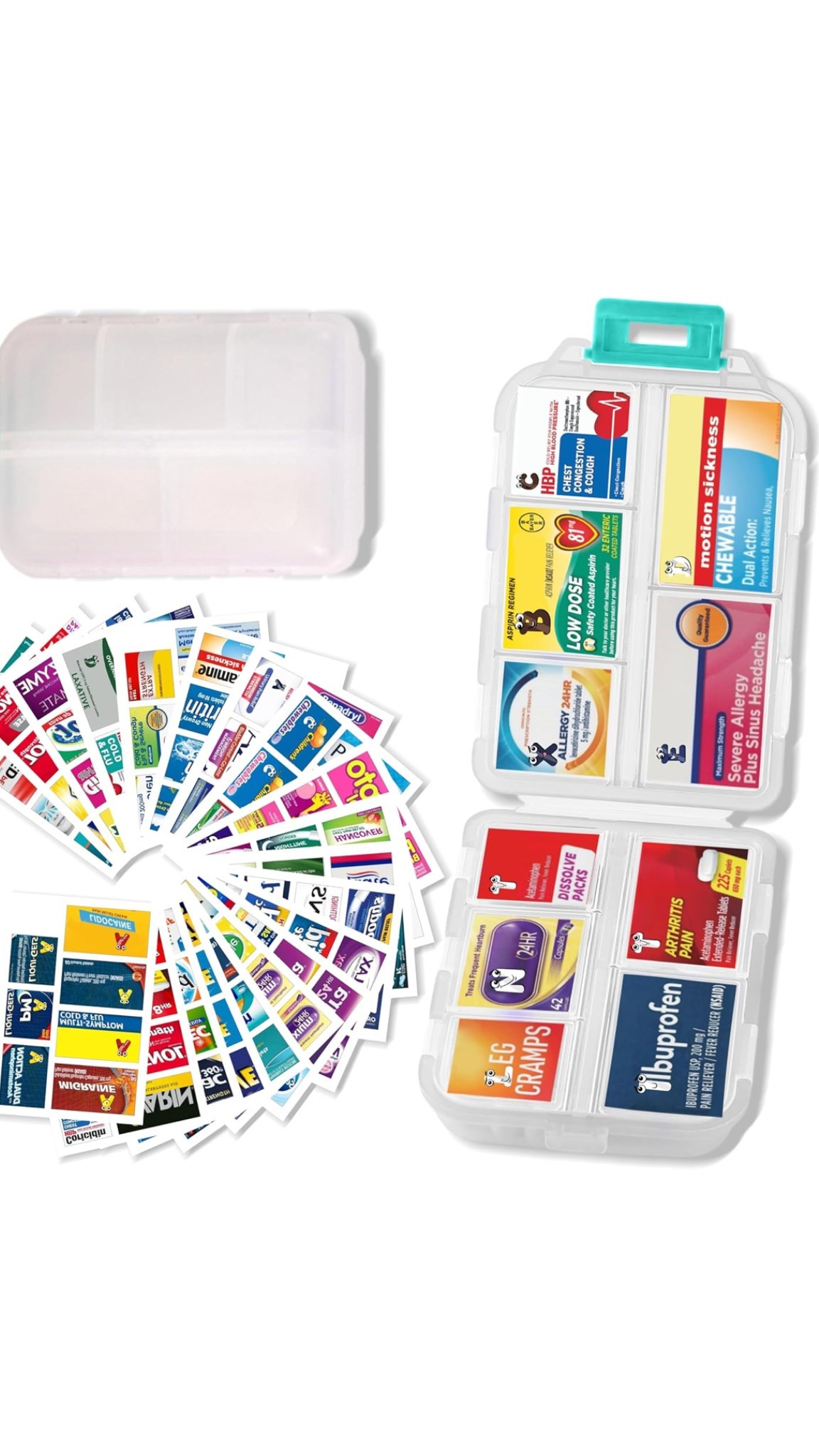 Travel pill organizer with labels! So compact. Way better than traveling with big medicine bottles. #travelhack #travel #airplane

#LTKActive #LTKTravel #LTKFindsUnder50