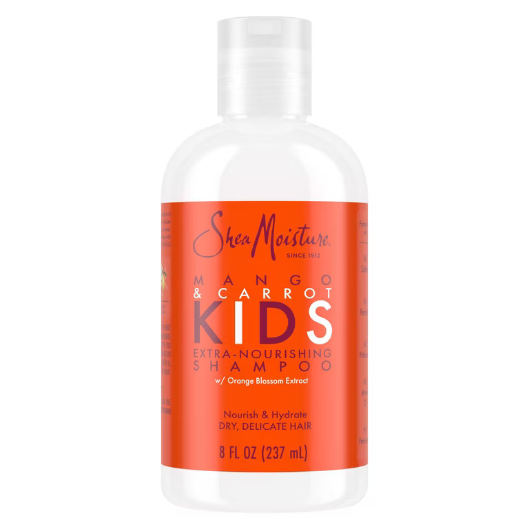 SheaMoisture Extra-Nourishing Shampoo hair care for Kids Mango Carrot with Shea Butter, 8 fl oz | Walmart (US)