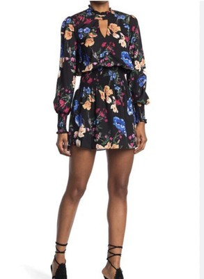 NWT Parker Mock Neck Smocked Waist Dress in Black Calla Size M $398  | eBay | eBay US