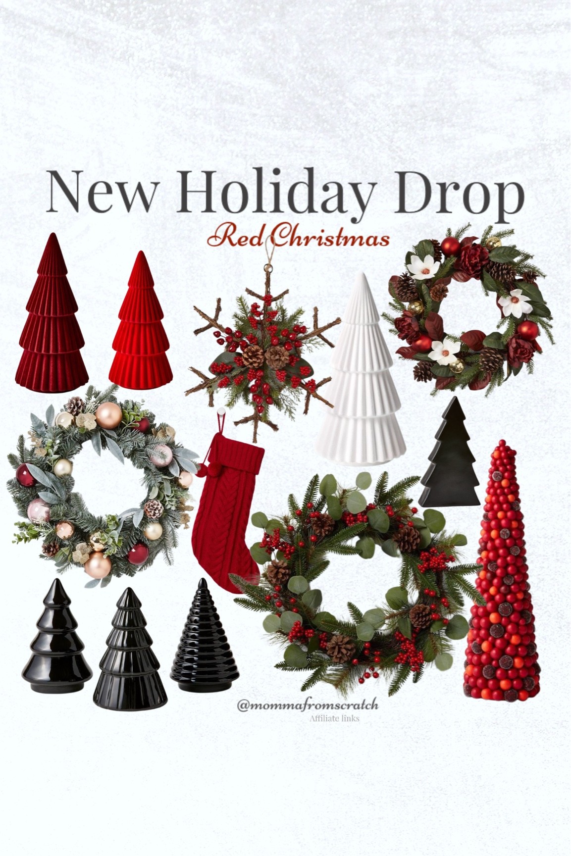 Holiday decor, new target decor, target Christmas decor. Red Christmas decor, red decor, red tree, red wreath, Christmas wreath, black tree 

#LTKunder50 #LTKHoliday #LTKhome