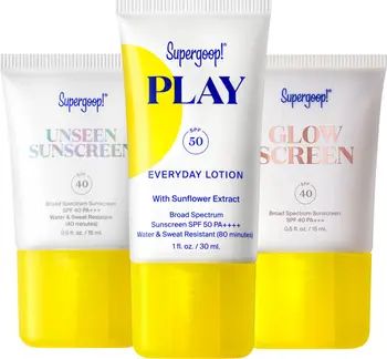 Supergoop! SPF Bestsellers Sunscreen & Lotion Starter Set | Nordstrom
