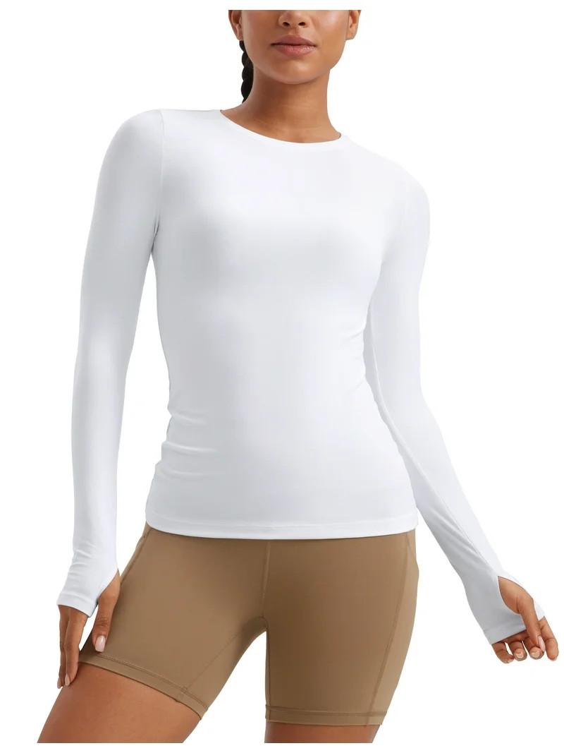 CRZ YOGA Womens Cloudweight Long Sleeve Workout Tops Lightweight Athletic Basic T-shirts | Walmart (US)