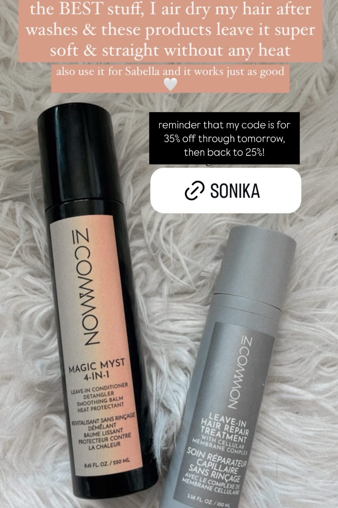 Magic myst discount code
Hair products
Detangler
Leave in conditioner
 

#LTKSaleAlert #LTKBeauty #LTKFindsUnder50