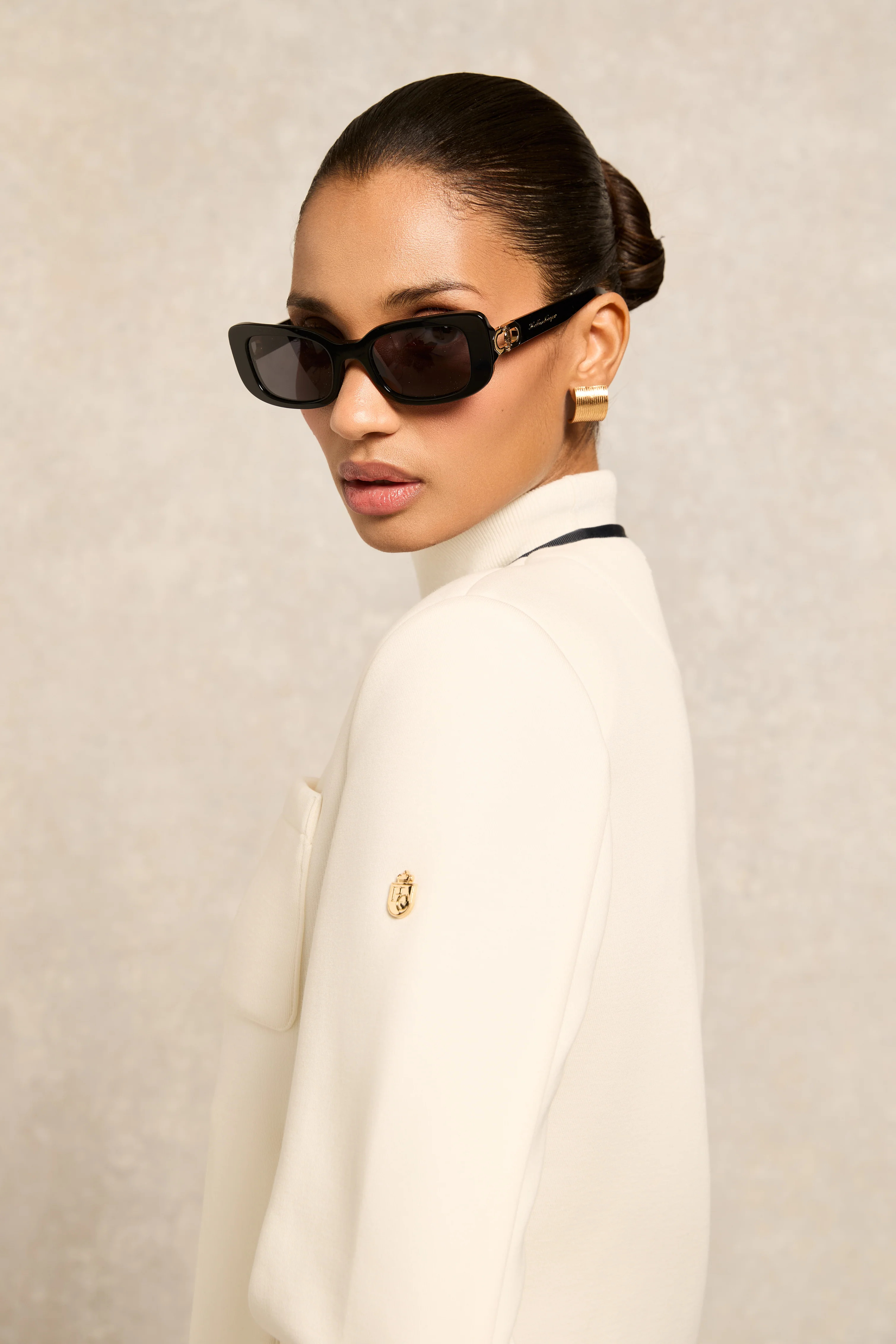 Paris Narrow Sunglasses (Black) | Holland Cooper