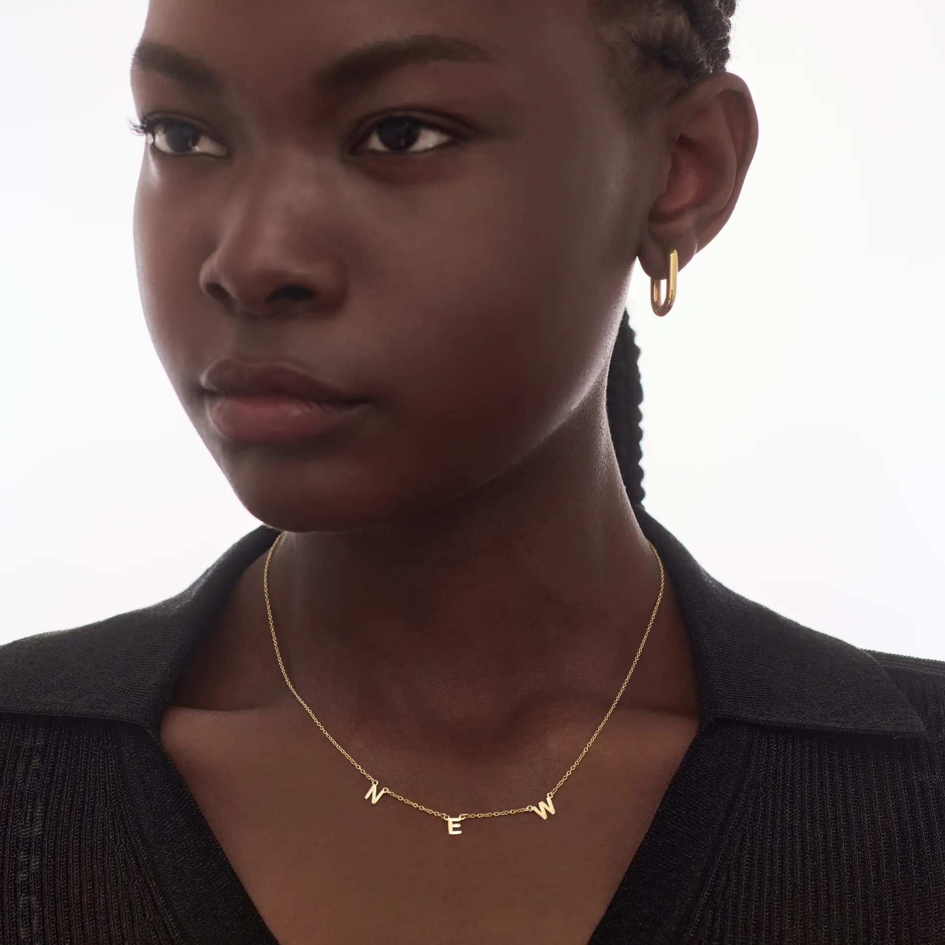 Inez Initial Necklace - Gold Plated | Oak & Luna (US)