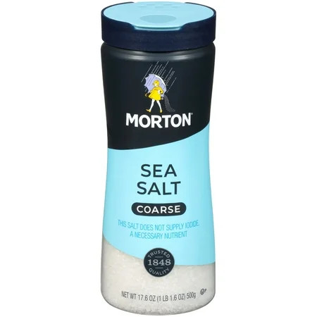 Morton Salt Coarse Sea Salt - For Rubs Roasts and Finishing 17.6 OZ Canister | Walmart (US)