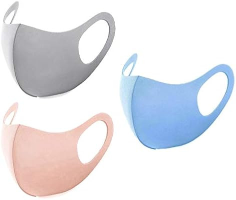 Breathable Face Bandana Scarf for Women Men, Face Madks Washable Decorative,3 Pack_Mid Grey/Light... | Amazon (US)