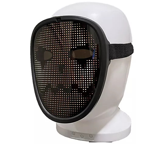 Super Bright LED Light Face Changing Mask with Button Control - QVC.com | QVC