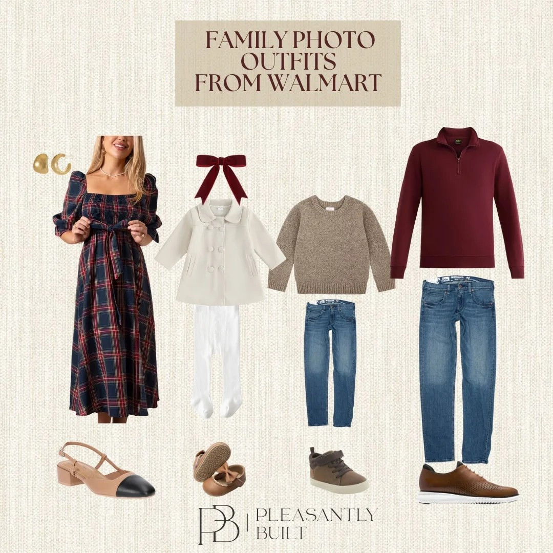 Holiday magic starts with matching outfits ✨❤️ These Walmart finds are perfect for our family Christmas photos!

#christmasfamilyfashion #walmartchristmas #holidaymatchingoutfits #walmartstyleinspo #holidayphotooutfits #familychristmasvibes #walmartfashionfinds #pleasantlybuilt 

 #LTKGiftGuide #LTKHoliday #LTKKids