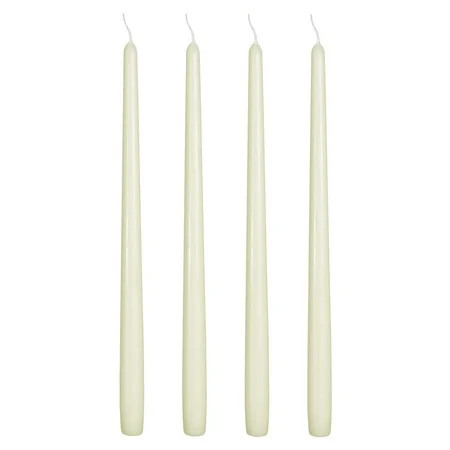 Taper Candle White 4-Pack 10 inches Lo | Walmart (US)