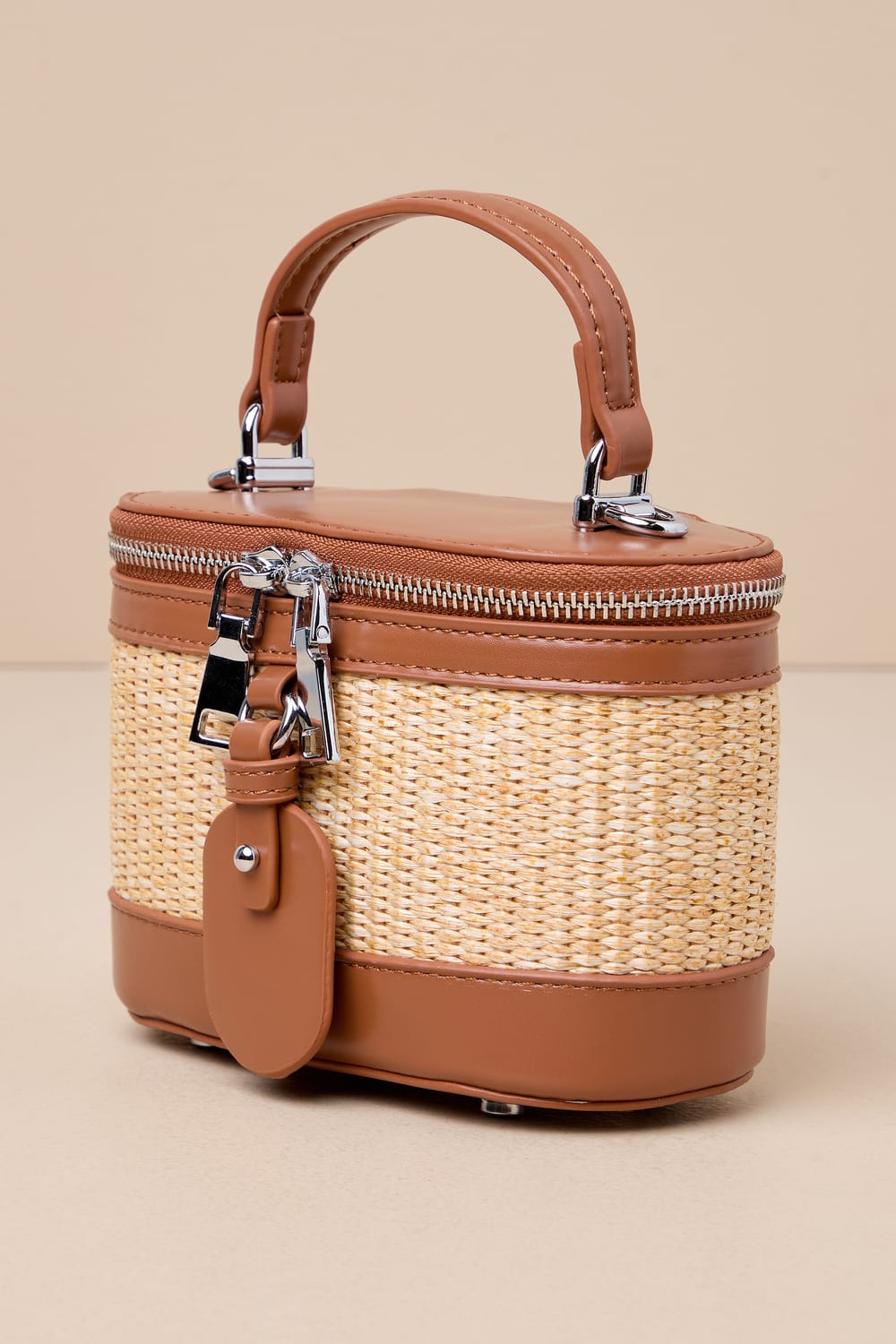 Essential Poise Brown and Natural Woven Mini Crossbody Bag | Lulus