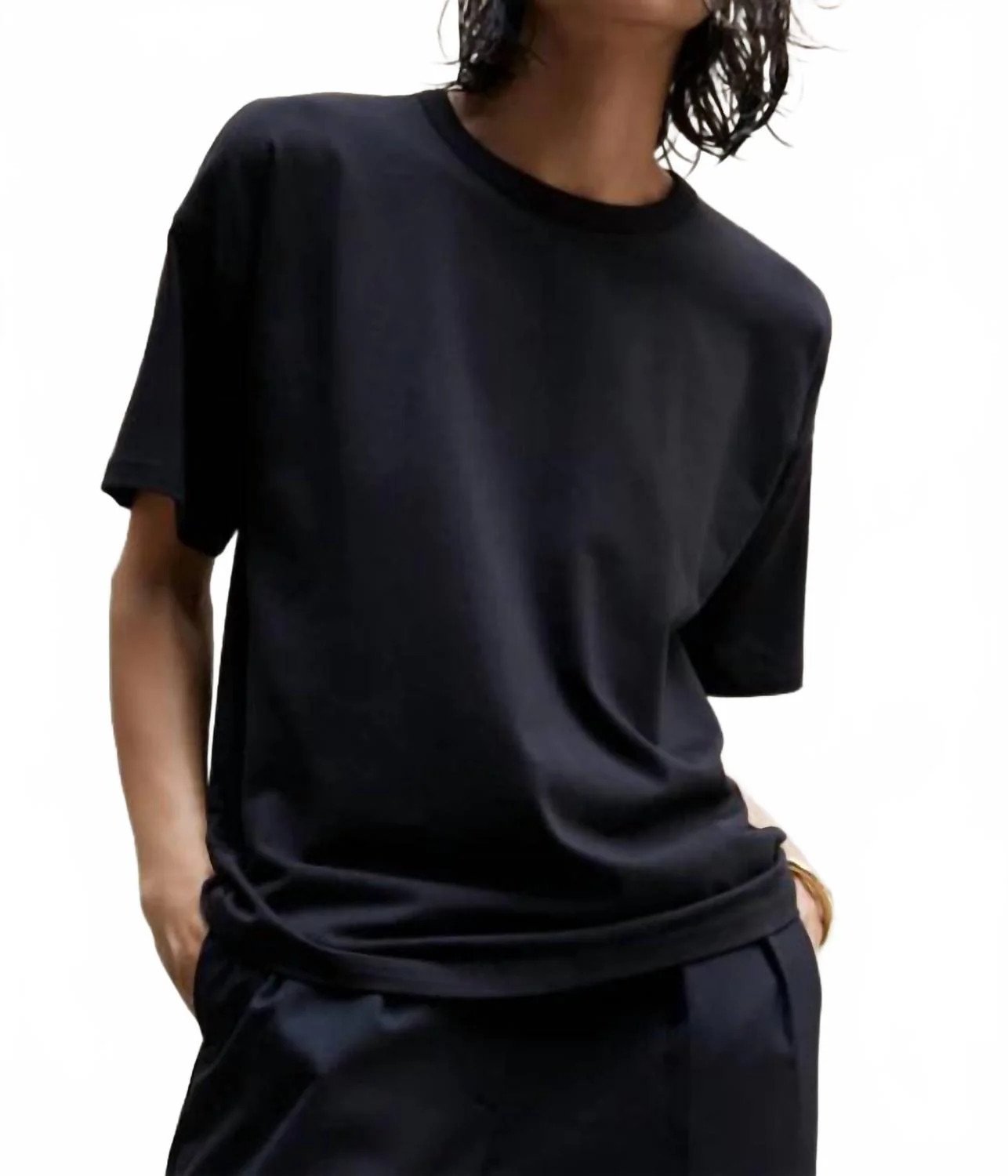 Oversized Tee In Black | Shop Simon