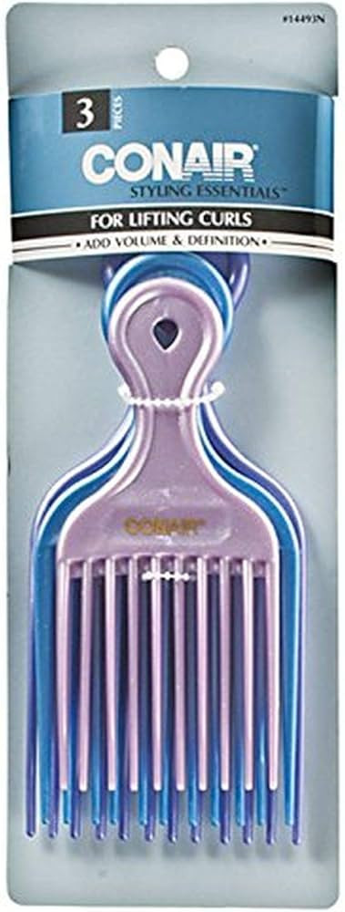 Conair 14493z 3 Piece Pro Styling Hair Lift Combs, 3.2 Ounce | Amazon (US)