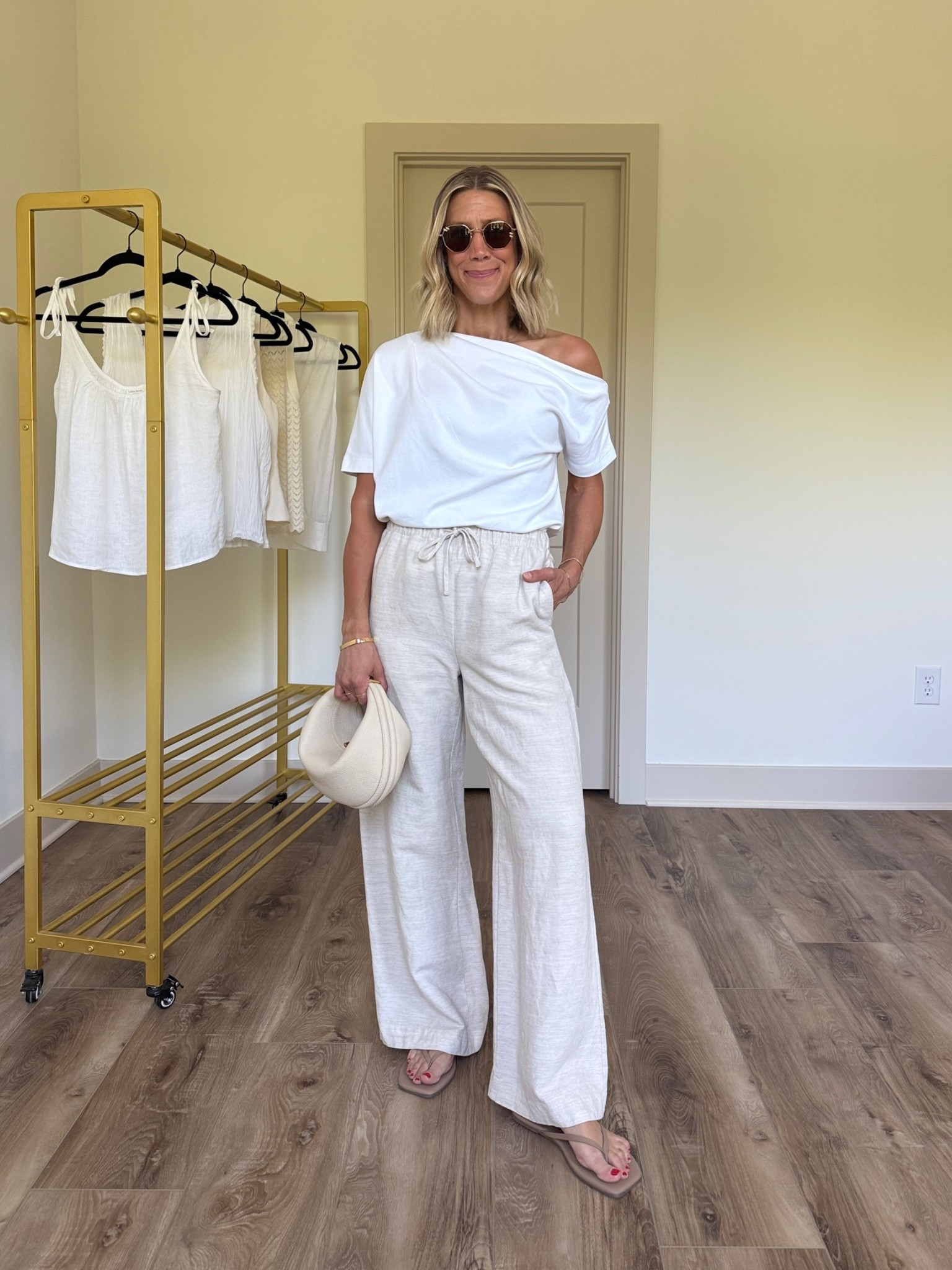 Wearing small off shoulder tee, small linen pants

@Aritzia #aritziapartner #ad #paidlink

#LTKgrwm #LTKootd #LTKOver40