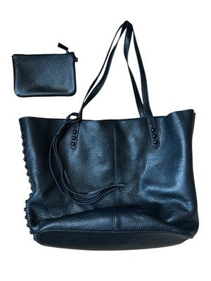 Rebecca Minkoff Large Black Leather Studded Slouchy Shoulder Hobo Bag & Wallet | eBay AU