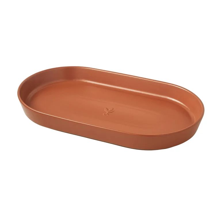 Better Homes & Gardens Copper Oval Stoneware Serve Tray by Dave & Jenny Marrs - Walmart.com | Walmart (US)