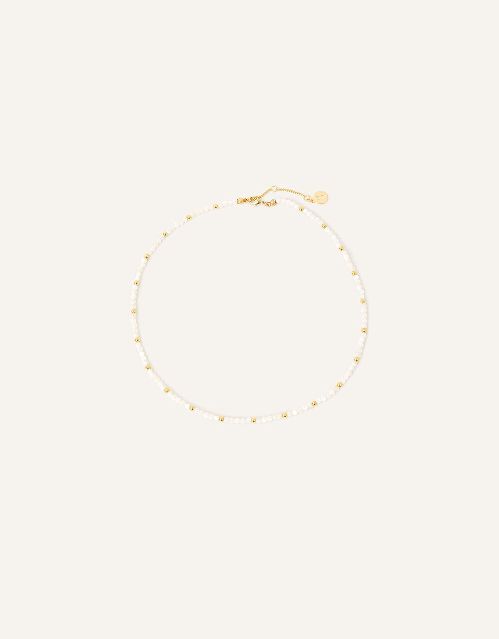 14ct Gold-Plated Pearl Beaded Necklace | Accessorize (Global)