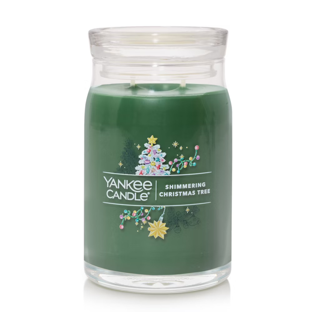 Shimmering Christmas Tree Signature Large Jar Candle - Signature Large Jar Candles | Yankee Candl... | Yankee Candle