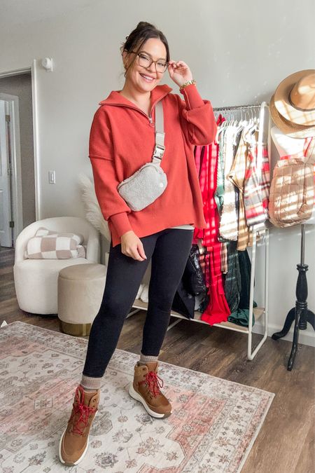 Casual mom outfit for a playdate with some winter boots // easy to throw on in a few min / true size in all // size large 

#LTKstyletip #LTKmidsize
