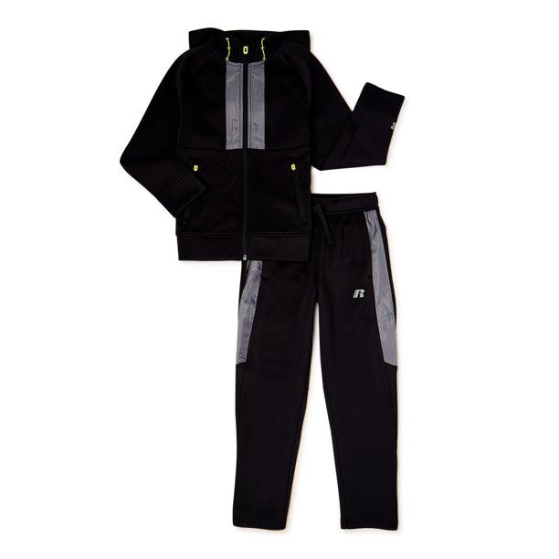 Russell Boys’ Scuba Jacket and Pants, 2-Piece Set, Sizes 4-18 & Husky - Walmart.com | Walmart (US)