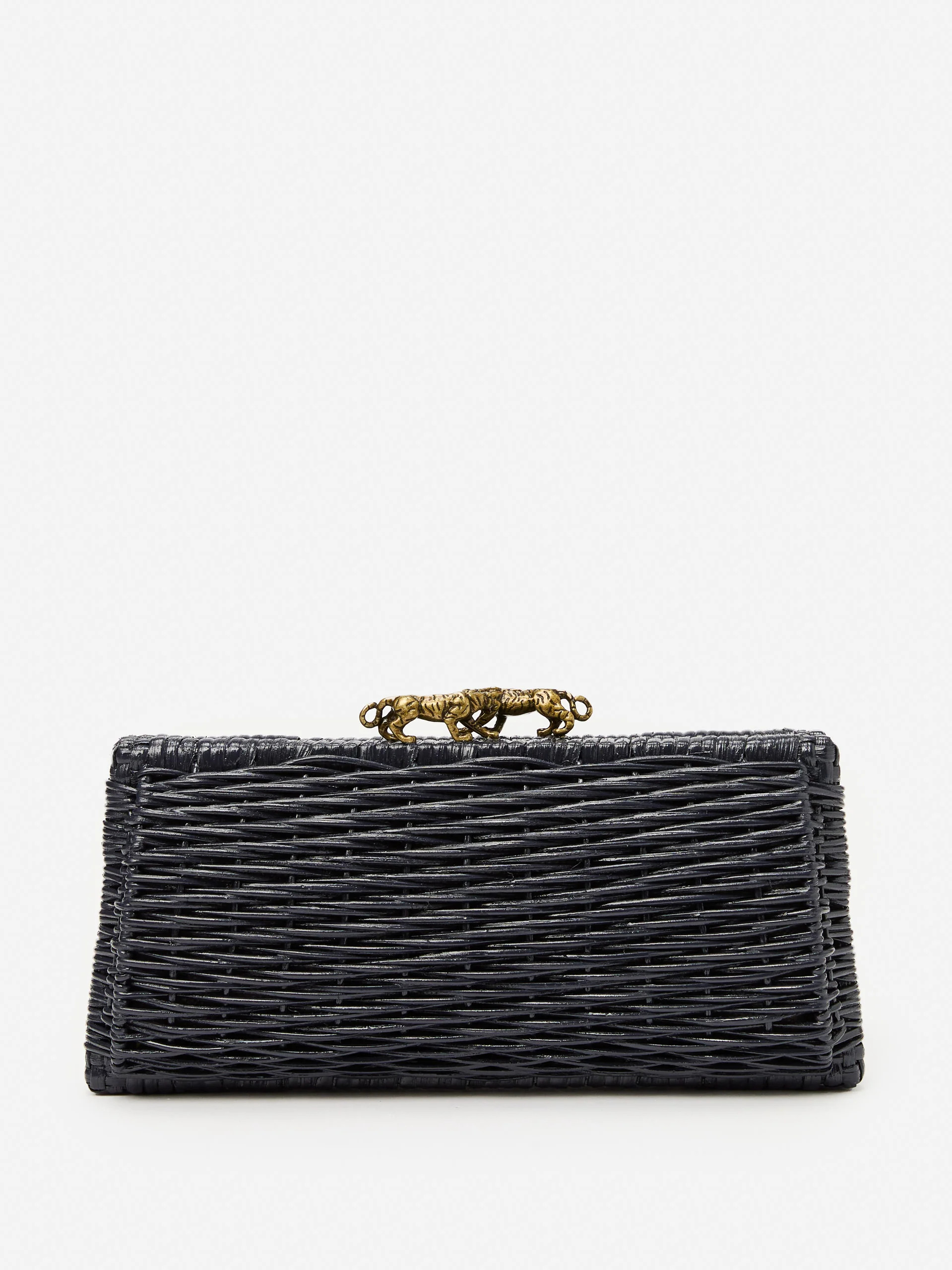 Keaton Wicker Clutch | J.McLaughlin
