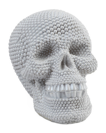 12in Beaded Skull | TJ Maxx