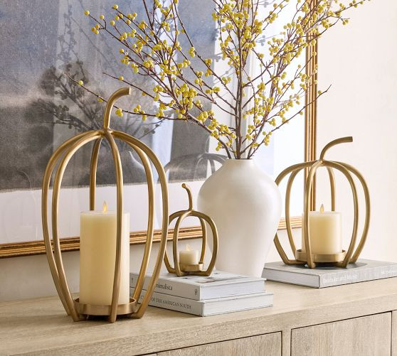 Handcrafted Fallon Pumpkin Candleholder | Pottery Barn (US)