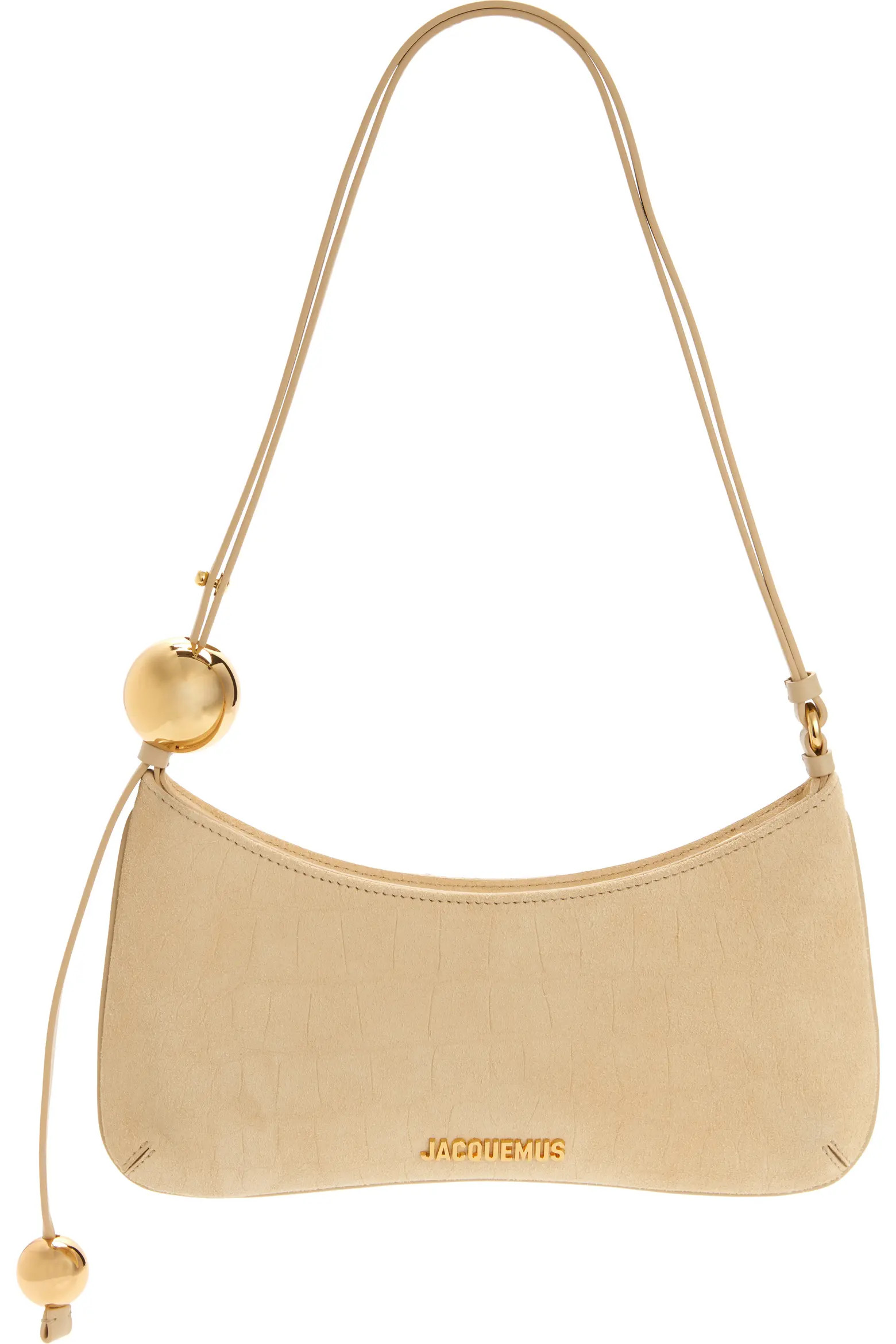 Le Bisou Perle Croc Embossed Suede Shoulder Bag (Women) | Nordstrom | Nordstrom