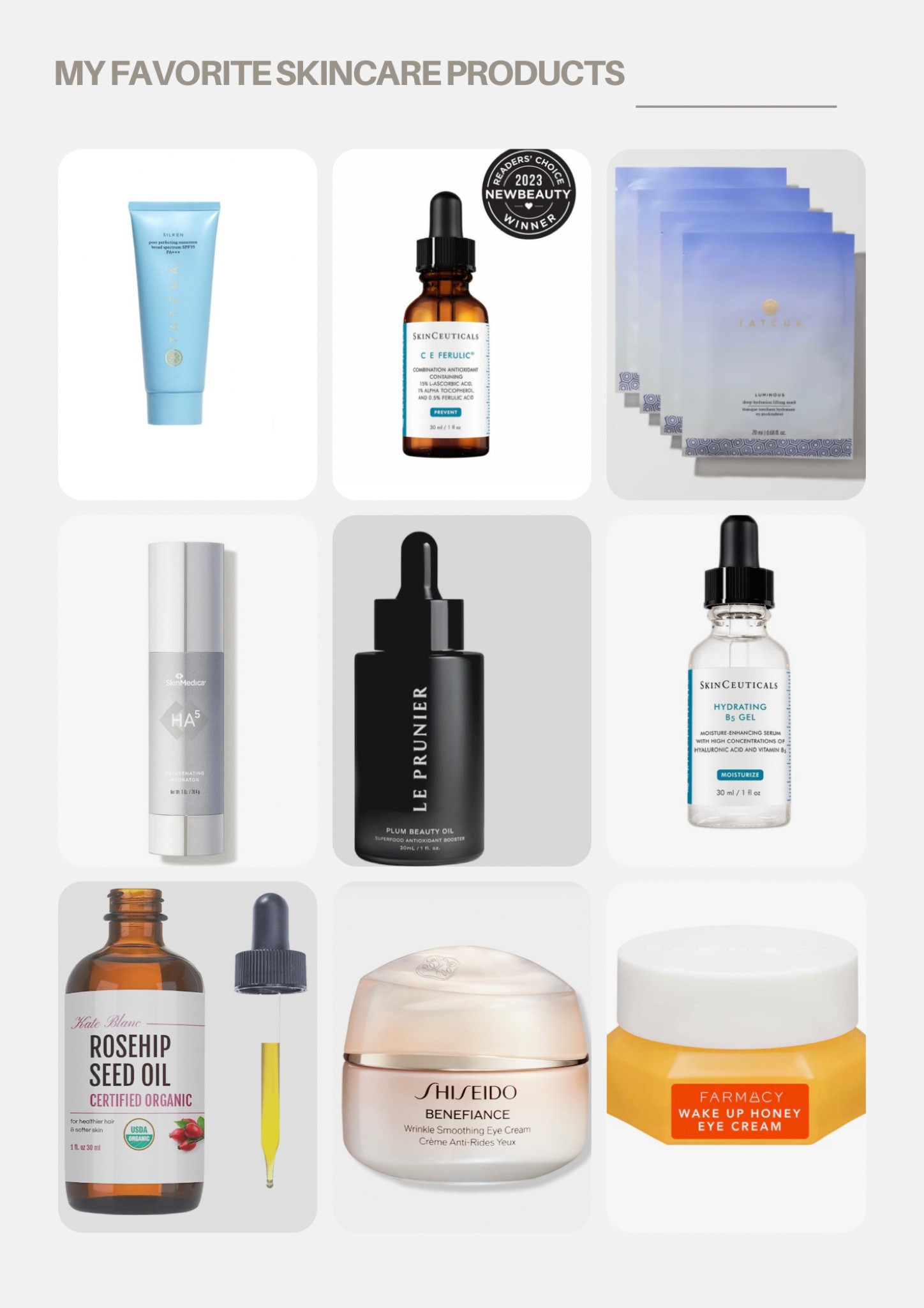 My go to skincare lineup 🤍

#LTKbeauty