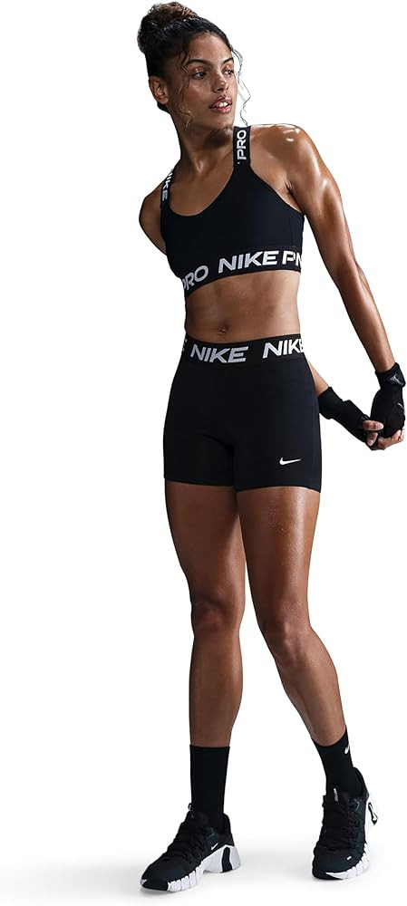 Nike Women's 5-Inch Victory Short, Black/Black/White, Medium at Amazon Women’s Clothing store | Amazon (US)