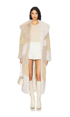 House of Sunny The Hustle Faux Fur Coat in Cream from Revolve.com | Revolve Clothing (Global)
